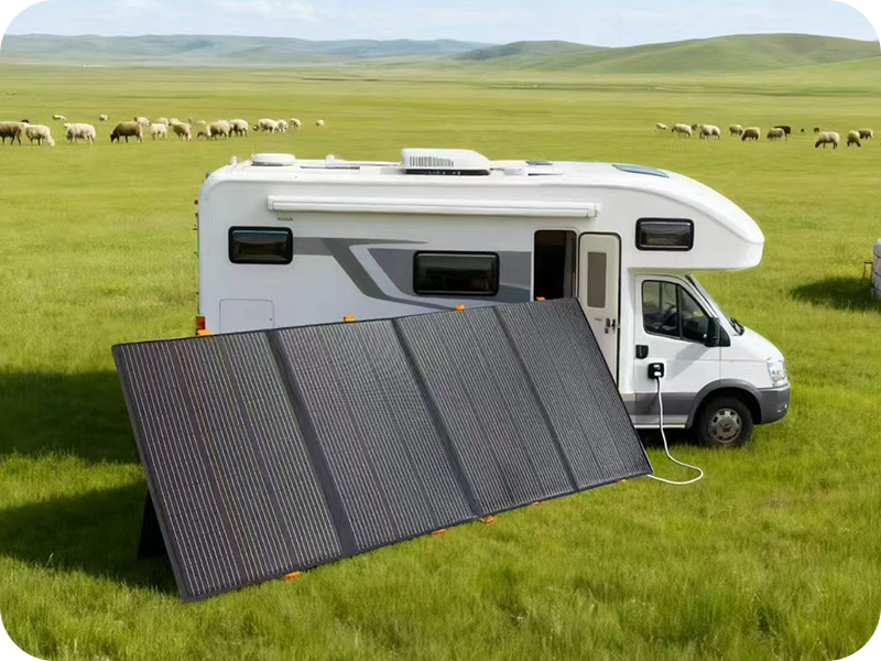 Pannelli fotovoltaici portatili per camper nello Xinjiang